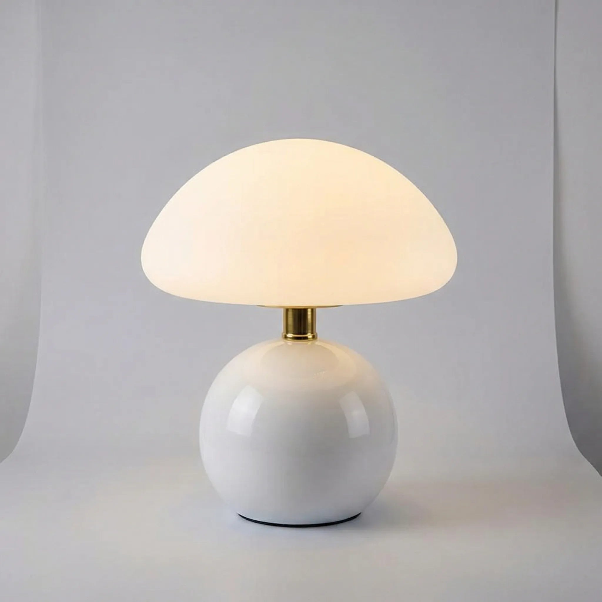 Luminella - Round Base Mushroom Table Lamp